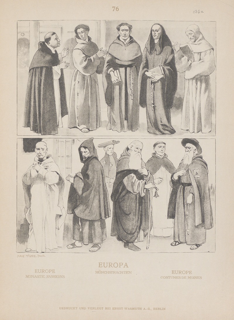 Adolf Rosenberg - Europe; Monastic fashions