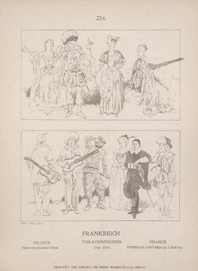 Adolf Rosenberg - France; Theatre-characters