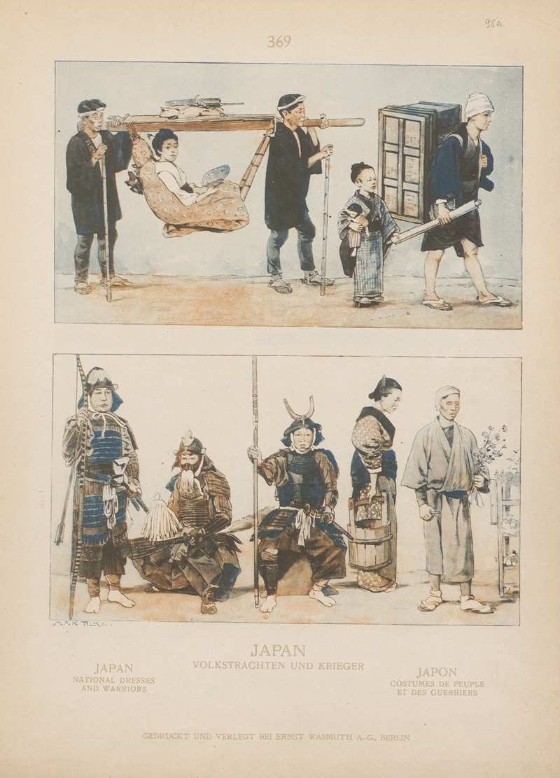 Adolf Rosenberg - Japan; National dresses and warriors
