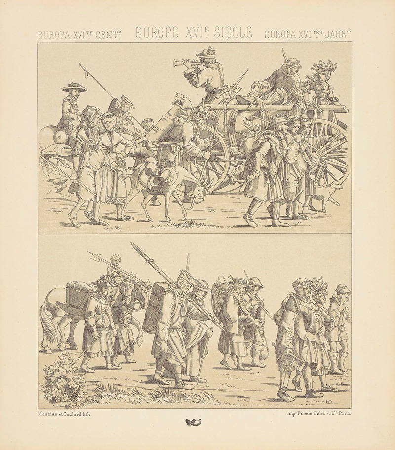 Auguste Racinet - Allemagne – costumes du peuple