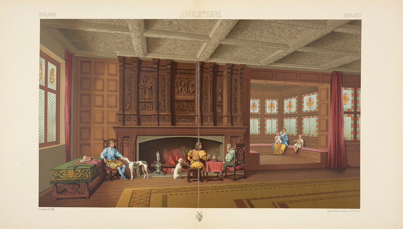 Auguste Racinet - Architecture interieure du temps d’Elisabeth