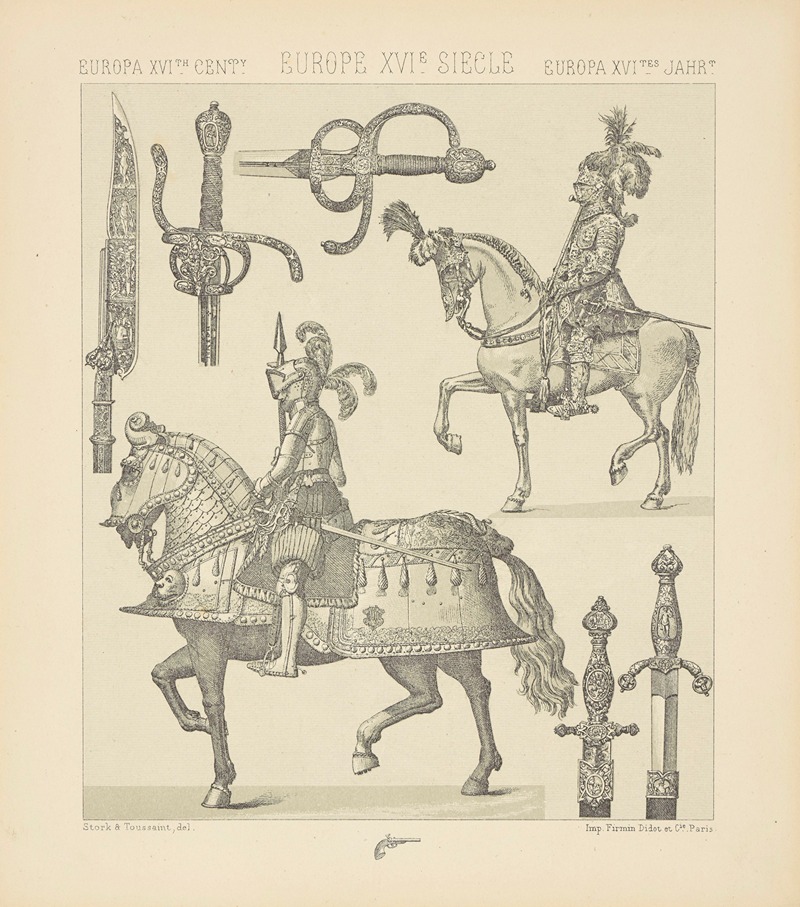 Auguste Racinet - Armes offensives et defensives