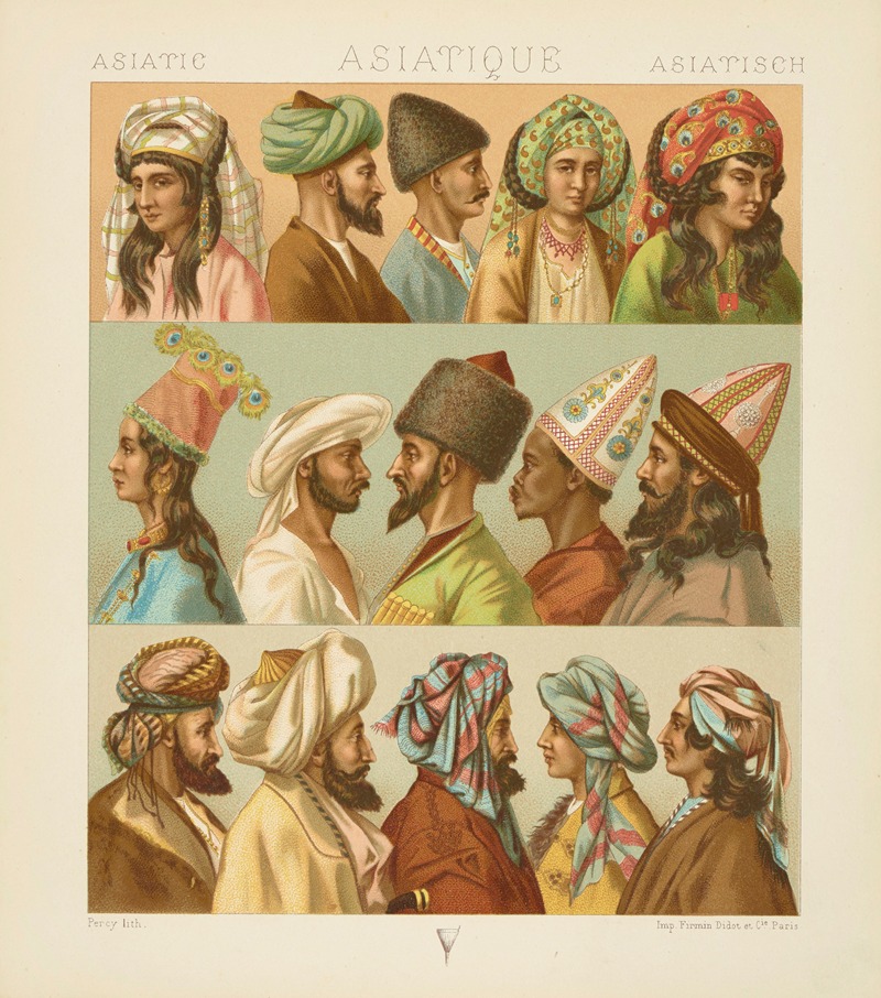Auguste Racinet - Coiffures – le turban