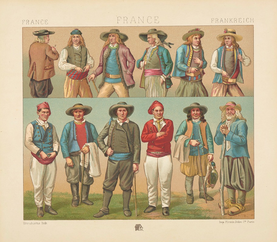 Auguste Racinet - Costumes Bretons – XIX siecle