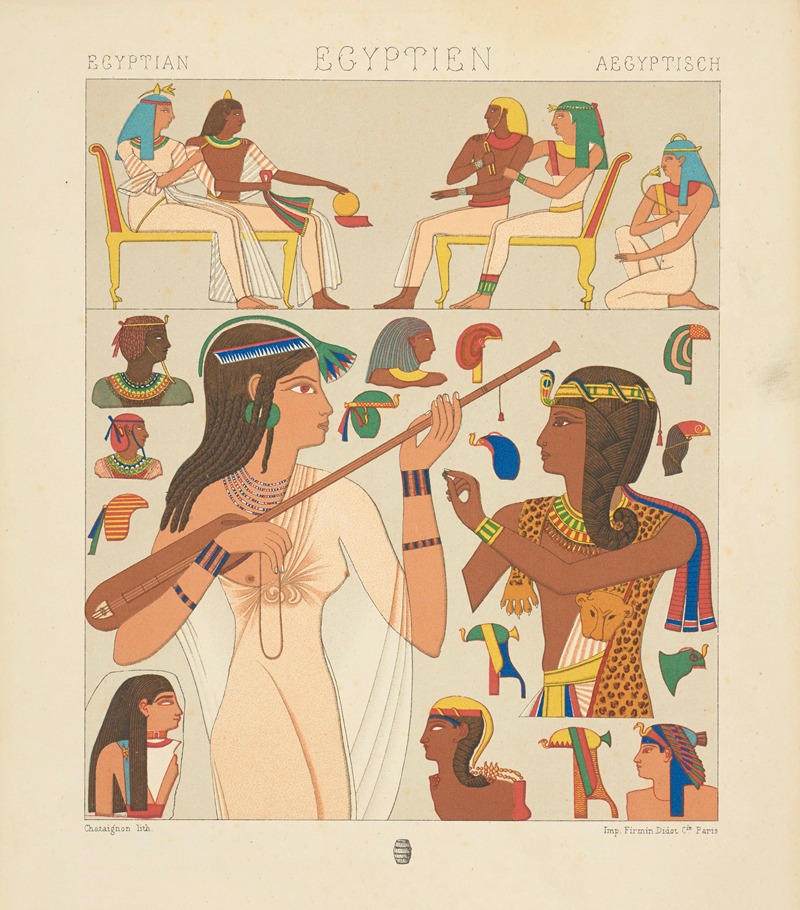Auguste Racinet - Costumes de la haute antiquité