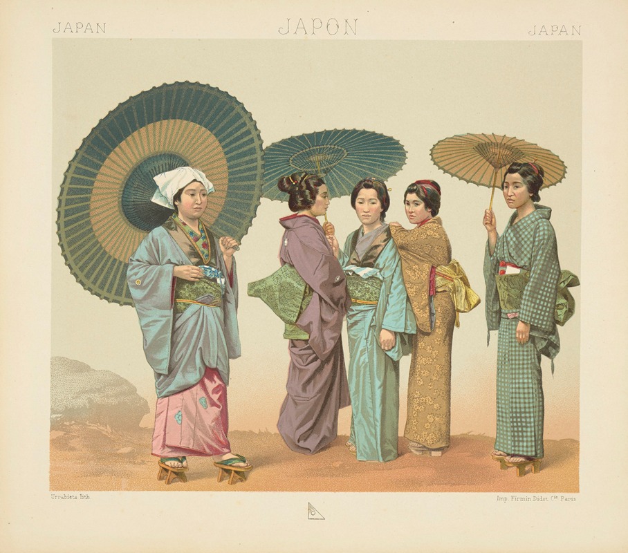 Auguste Racinet - Costumes des dames japonaises