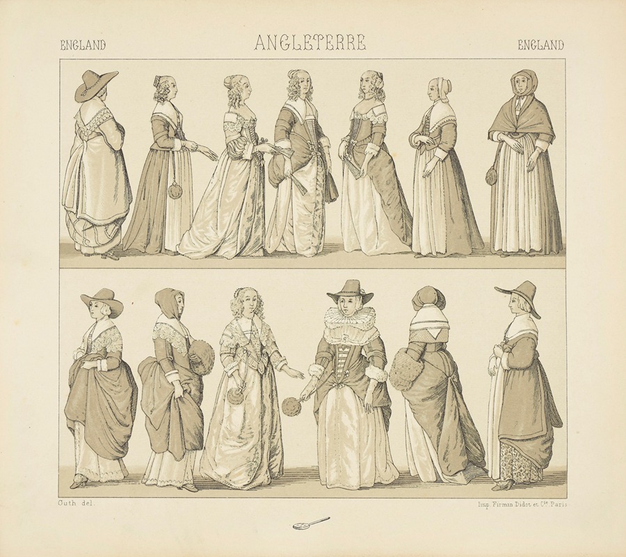 Auguste Racinet - Costumes des femmes de diverses classes – modes de