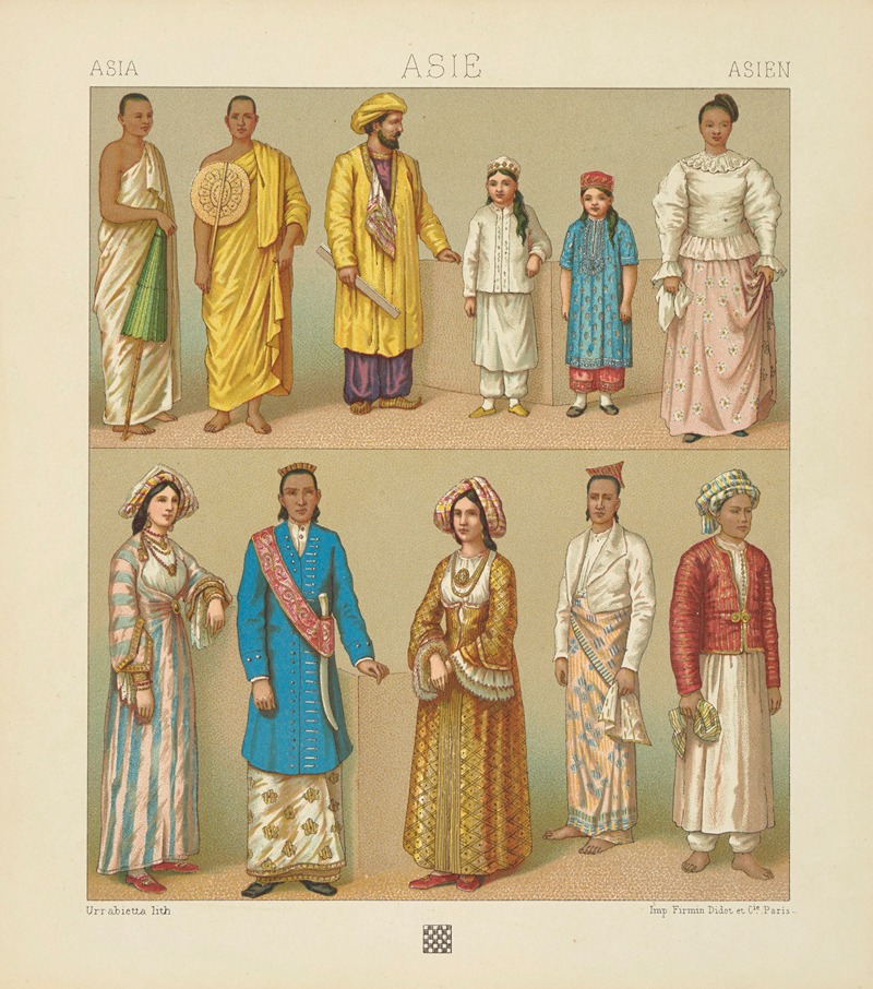 Auguste Racinet - Costumes feminins – repas