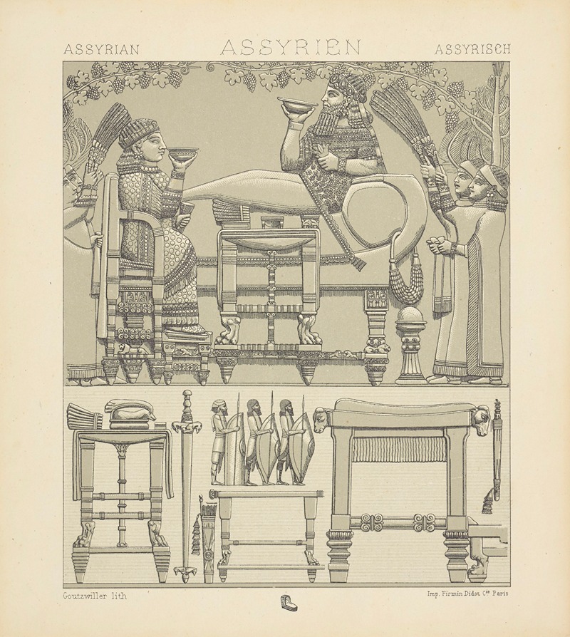 Auguste Racinet - Costumes, meubles et objets divers