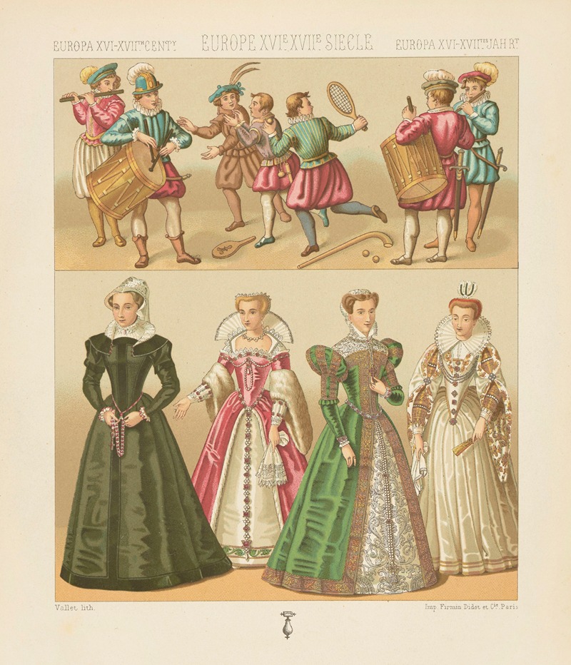 Auguste Racinet - Dames de la noblesse francaise