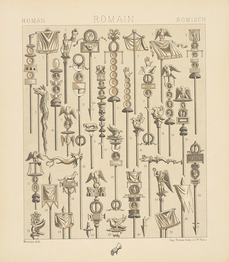 Auguste Racinet - Enseignes militaires