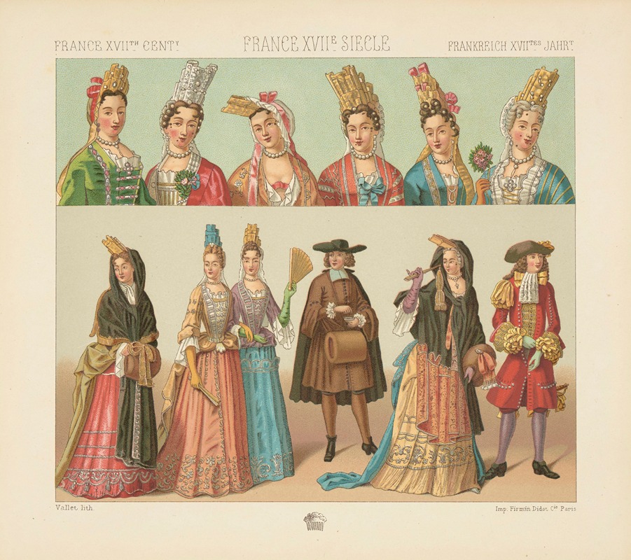 Auguste Racinet - Habillement des gens de qualite