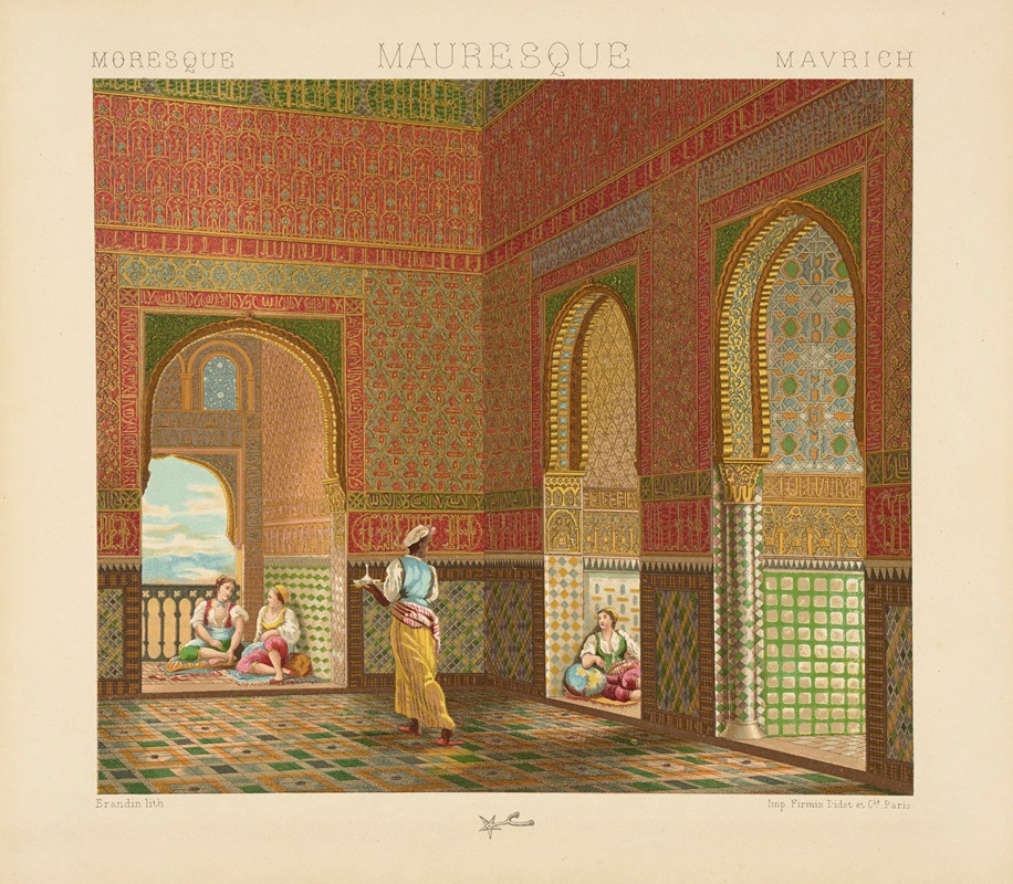 Auguste Racinet - Interieur de l’habitation seigneuriale – XIIIe-XIVe siecle
