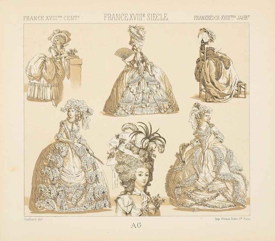 Auguste Racinet - La grande robe ou robe paree –
