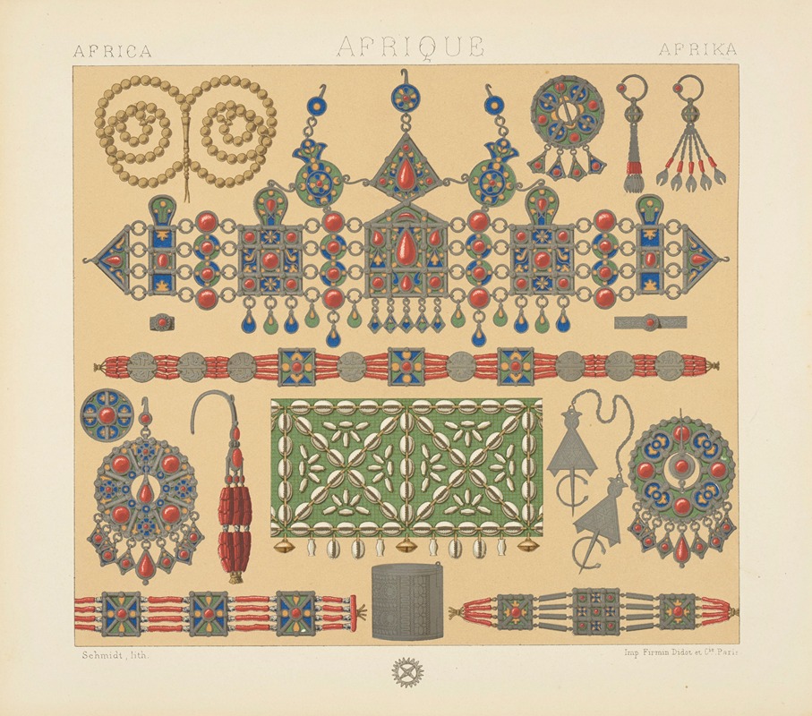Auguste Racinet - Les bijoux de la Kabylie