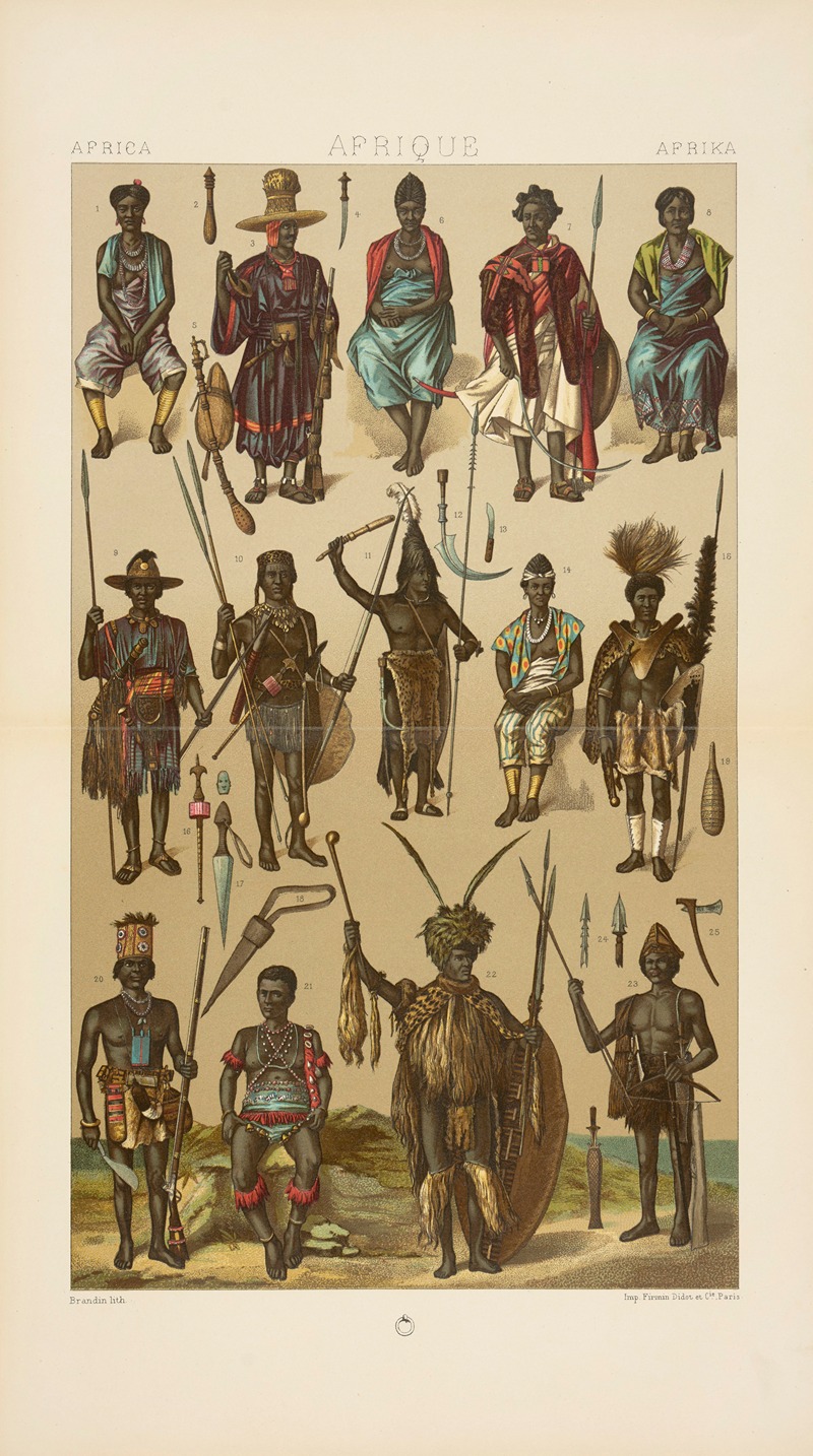 Auguste Racinet - Les noirs