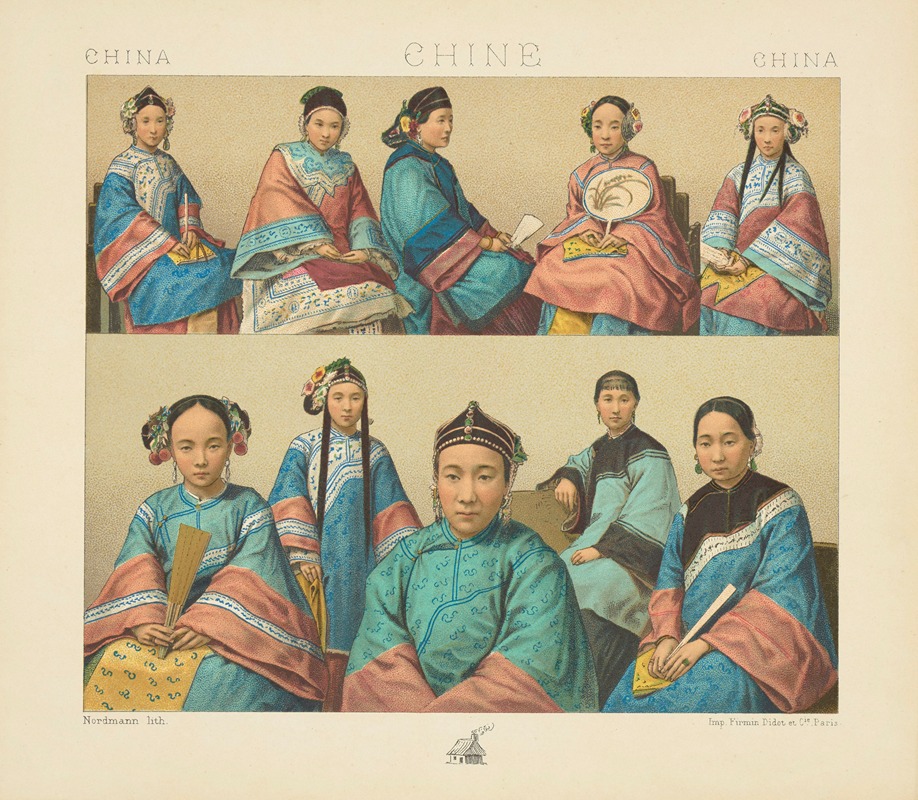 Auguste Racinet - L’habillement des femmes chinoises et tartares