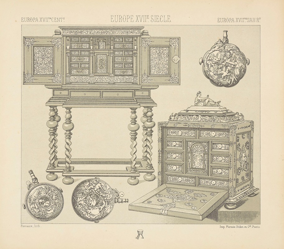 Auguste Racinet - Meubles – objects usuels