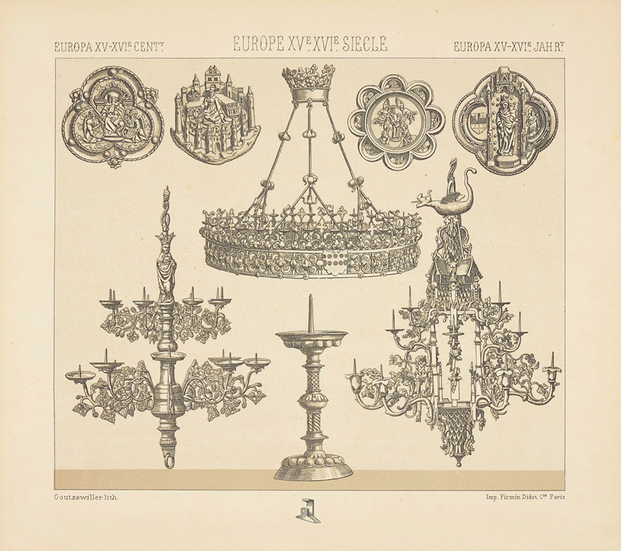 Auguste Racinet - Mobilier religieux.