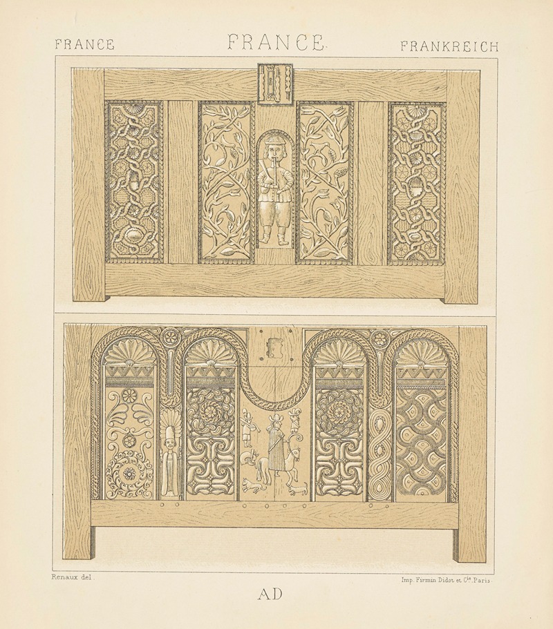 Auguste Racinet - Mobilier rustique – le bahut ou l’arche en Bretagne