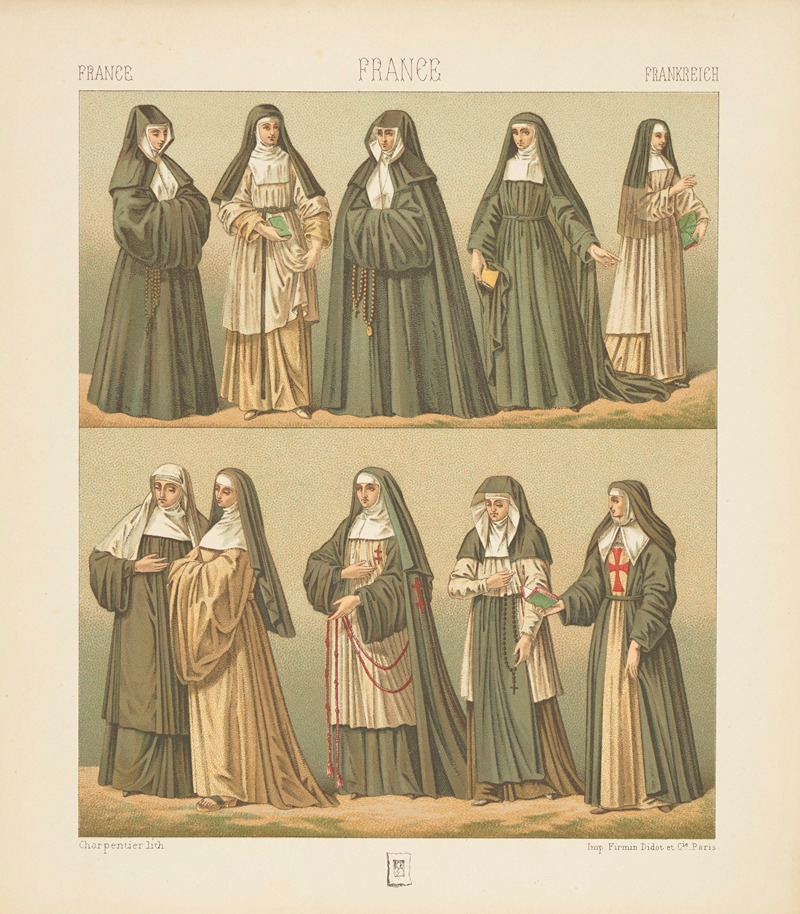 Auguste Racinet - Ordres religieux..