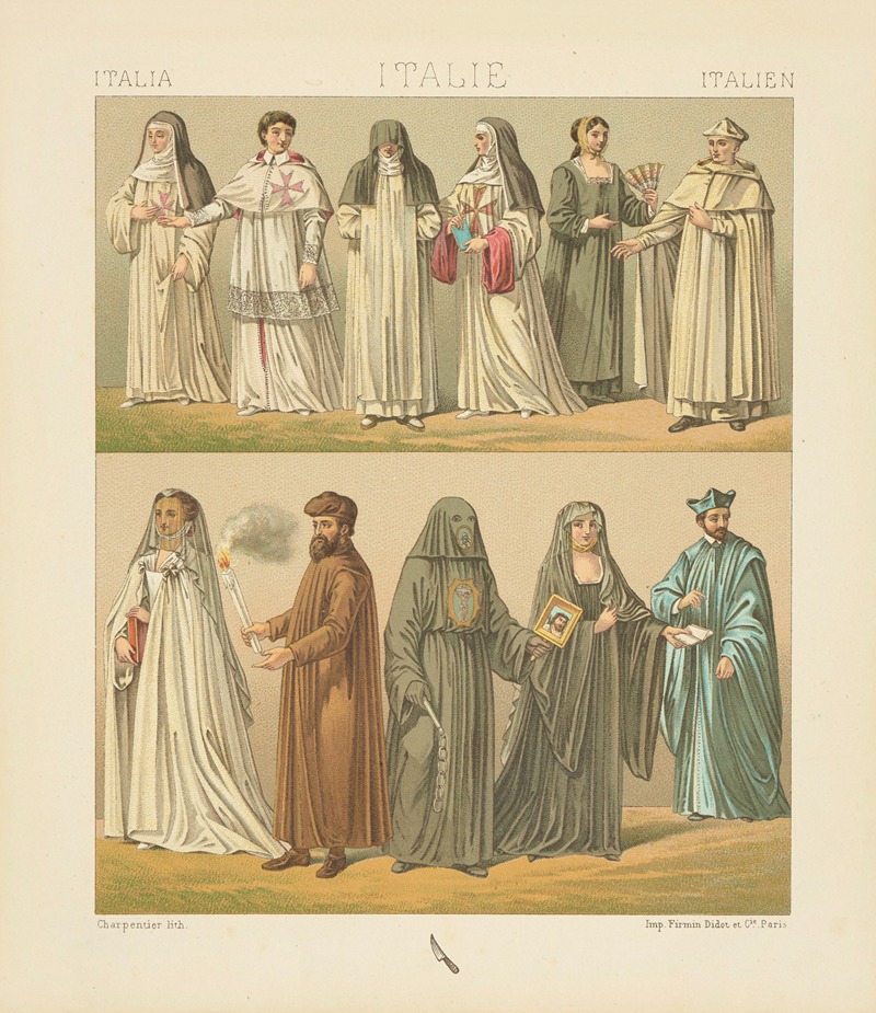 Auguste Racinet - Ordres religieux
