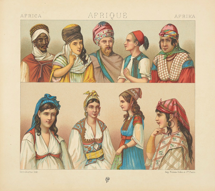 Auguste Racinet - Partie septentrionale – L’Algéri