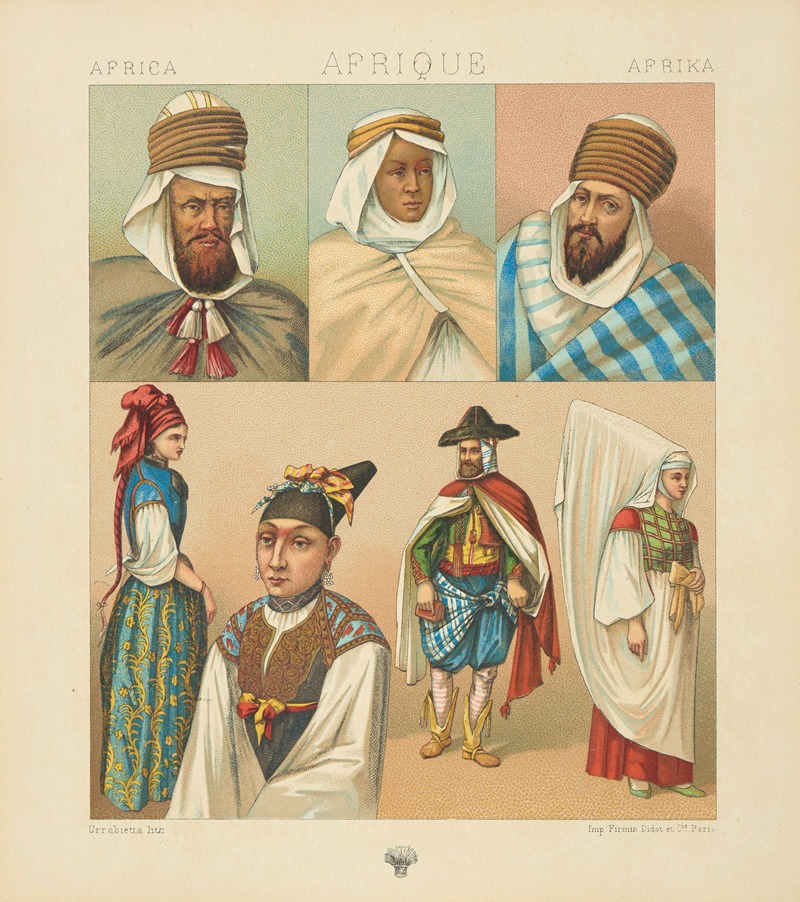 Auguste Racinet - Partie septentrionale; L’Algérie