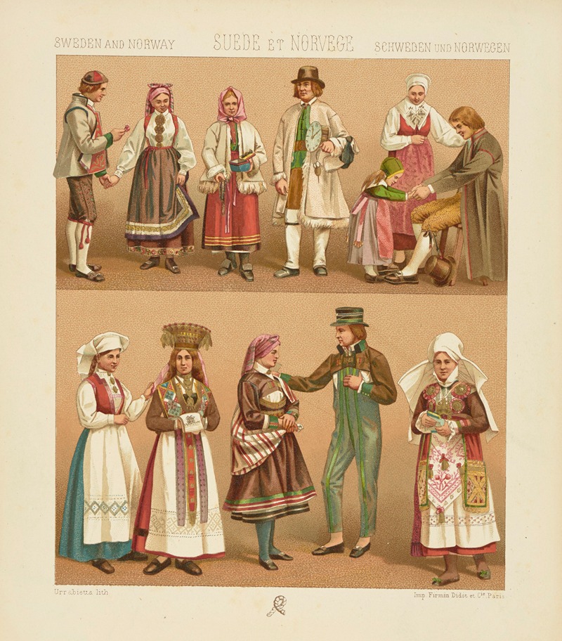 Auguste Racinet - Paysans