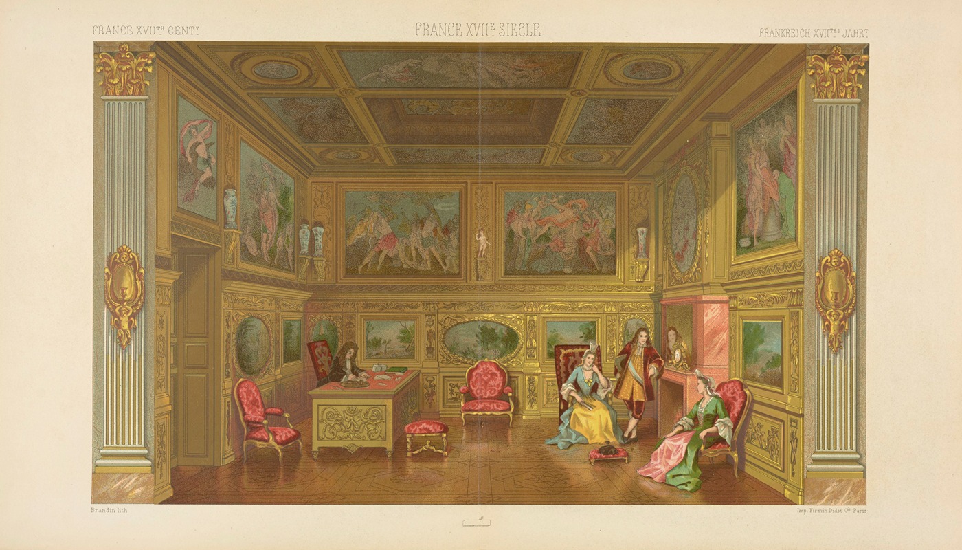 Auguste Racinet - Pieces de reception d’une riche maison