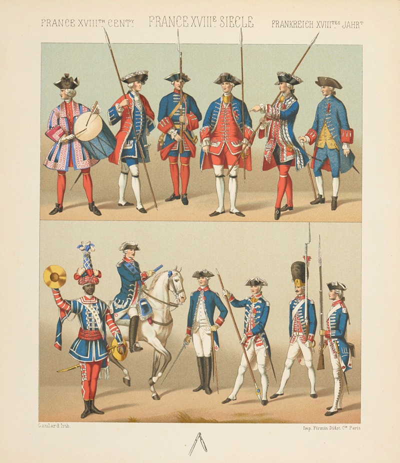 Auguste Racinet - Uniformes militaires