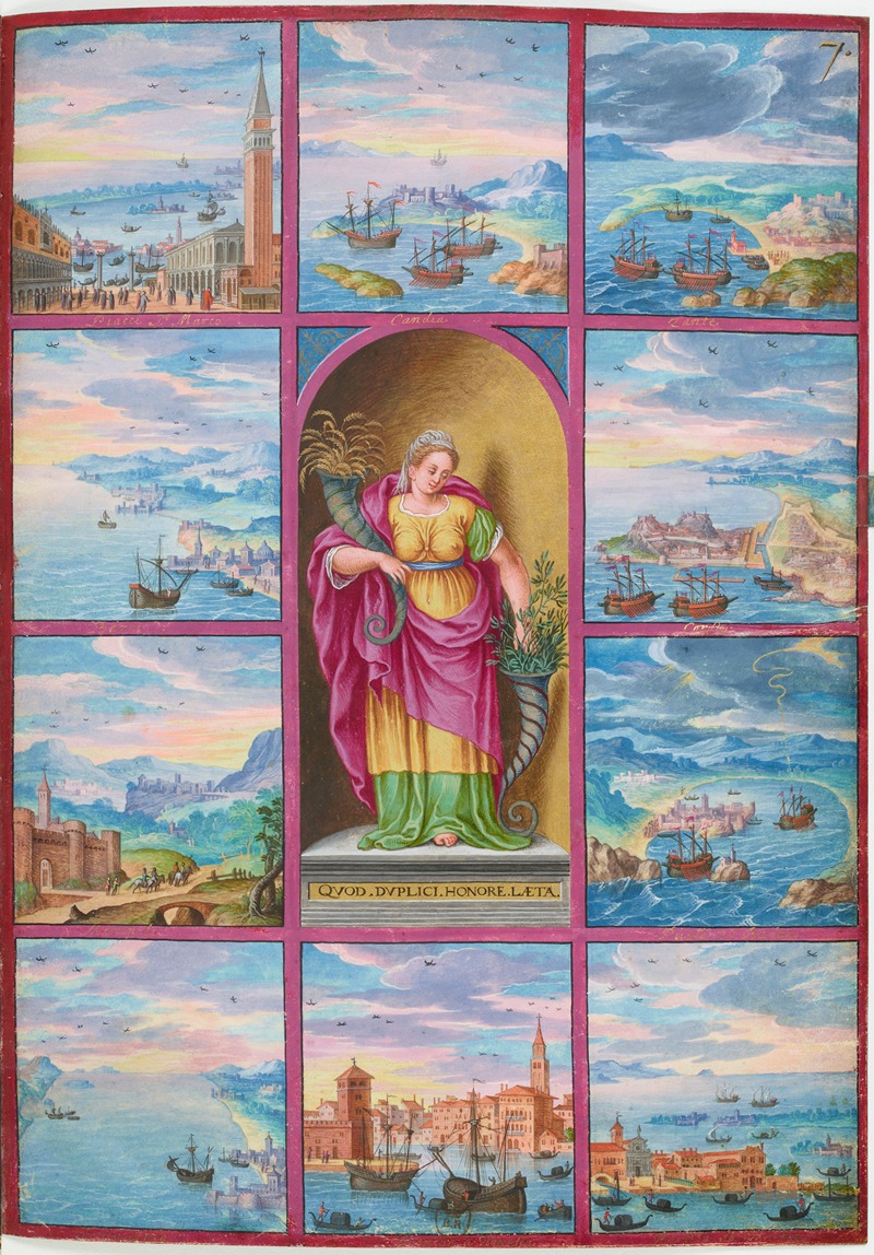 Anonymous - Personnification de la province de Pouille, entourée de dix tableaux