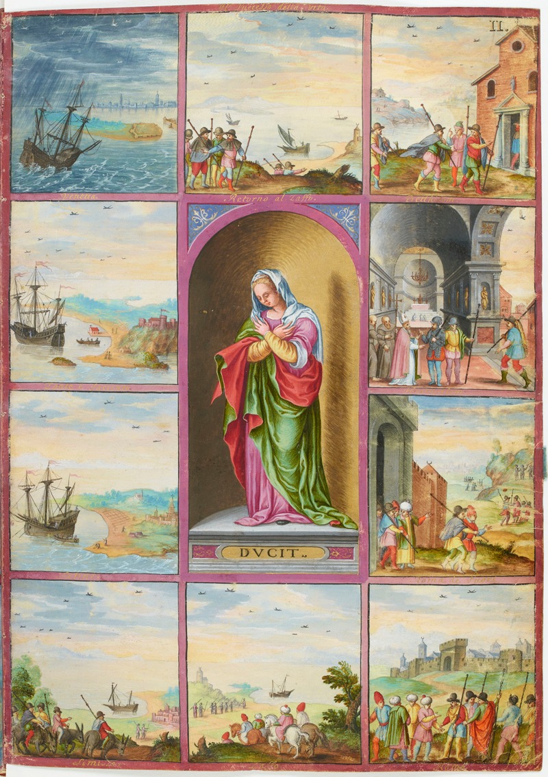 Anonymous - Allégorie de la Dévotion, entourée de dix tableaux