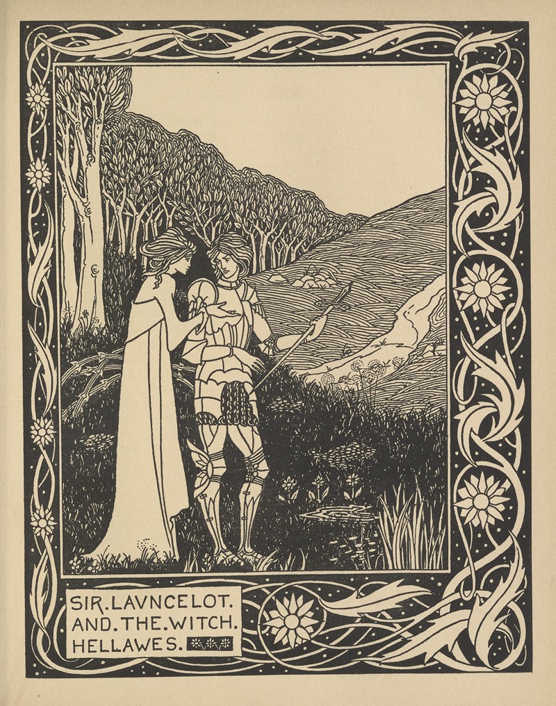 Aubrey Vincent Beardsley - Sir Launcelot and the Witch Hellawes