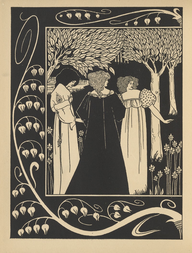 Aubrey Vincent Beardsley - How Sir Launcelot was known by Dame Elaine