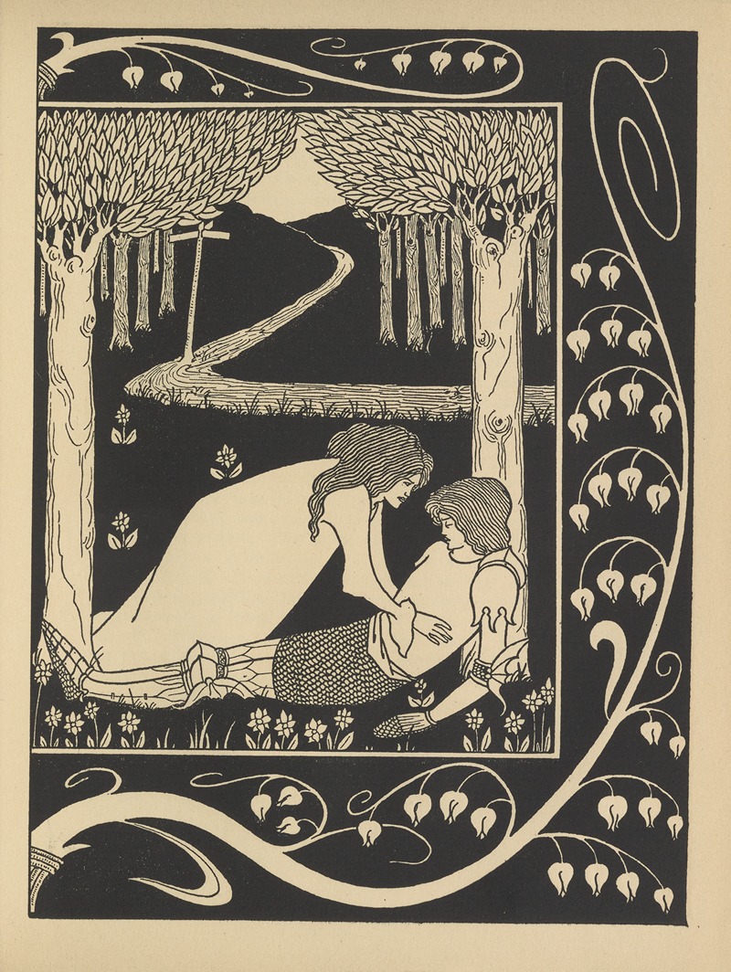 Aubrey Vincent Beardsley - How Sir Launcelot was known by Dame Elaine