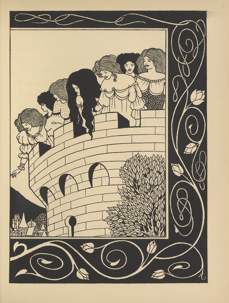 Aubrey Vincent Beardsley - How a devil in woman’s likeness would have tempted Sir Bors