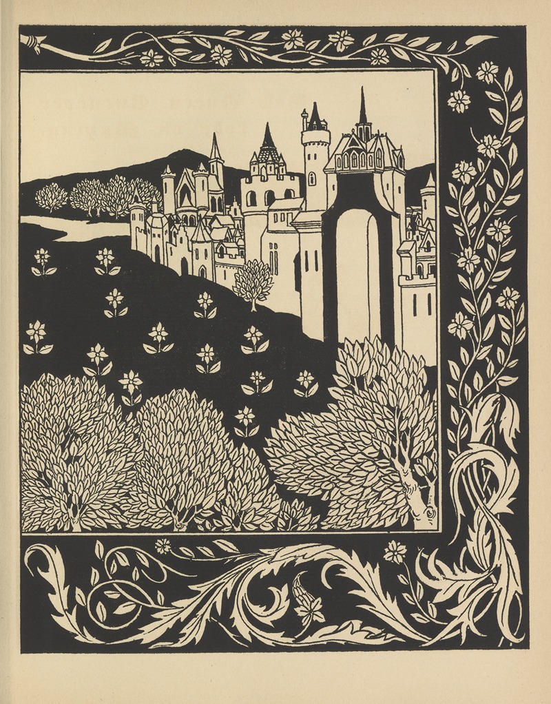 Aubrey Vincent Beardsley - How Queen Guenever rode on Maying
