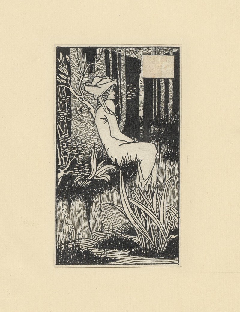 Aubrey Vincent Beardsley - Illustrations by Aubrey Beardsley for King Arthur Pl.01