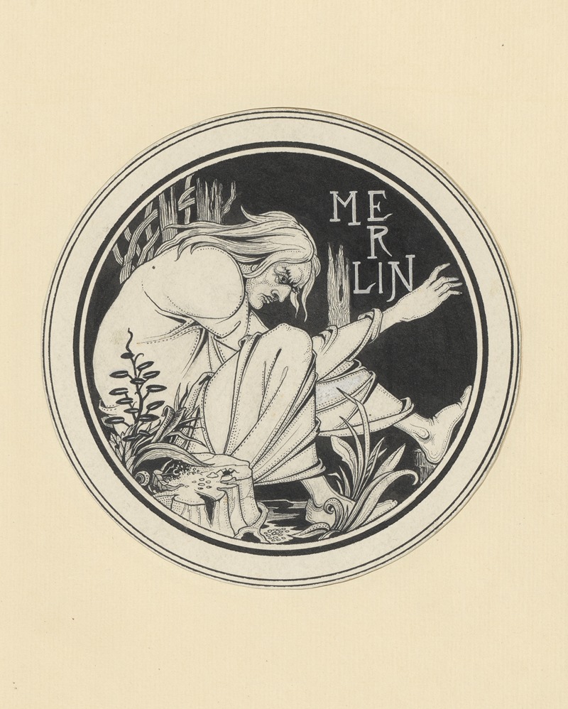 Aubrey Vincent Beardsley - Illustrations by Aubrey Beardsley for King Arthur Pl.05