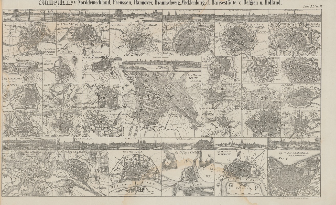 Heinrich August Pierer - Atlas der Abbildungen Pierer’s Universal Lexikon Pl.63