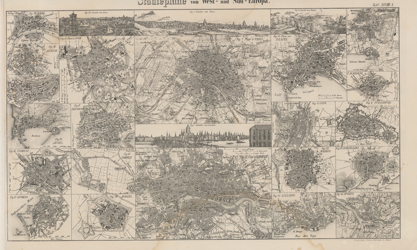 Heinrich August Pierer - Atlas der Abbildungen Pierer’s Universal Lexikon Pl.64