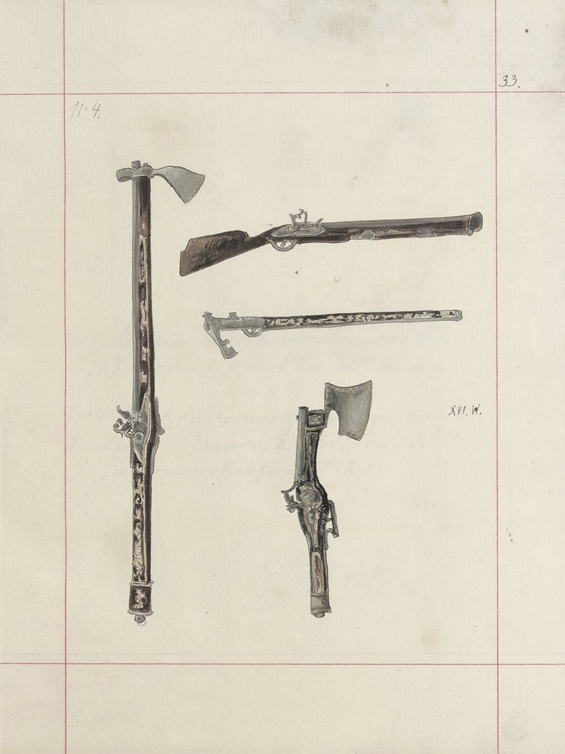 Boleslaw Starzyński - Broń zaczepna i odporna w Polsce. T. 3, Rynsztunki, broń palna, rzędy Pl.026
