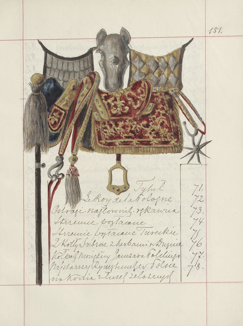 Boleslaw Starzyński - Broń zaczepna i odporna w Polsce. T. 3, Rynsztunki, broń palna, rzędy Pl.136