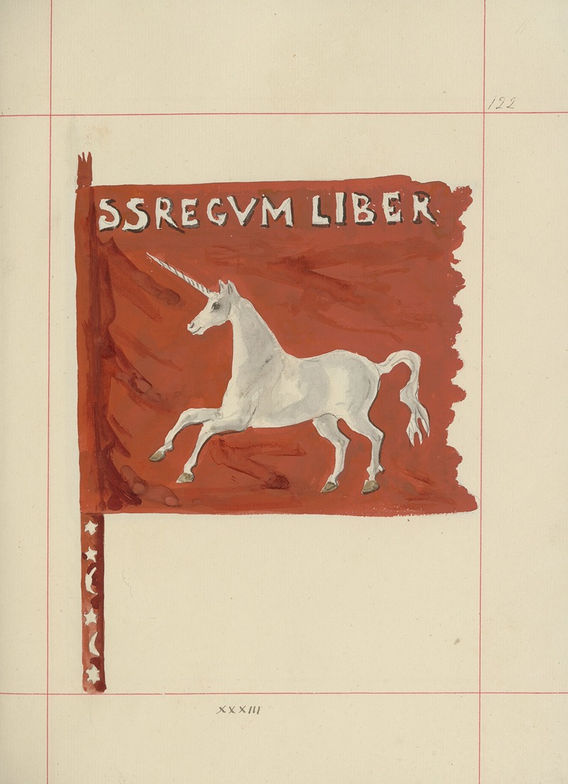 Boleslaw Starzyński - Broń zaczepna i odporna w Polsce. T. 4, Pasy lite, ozdoby, chorągwie i proporce Pl.105