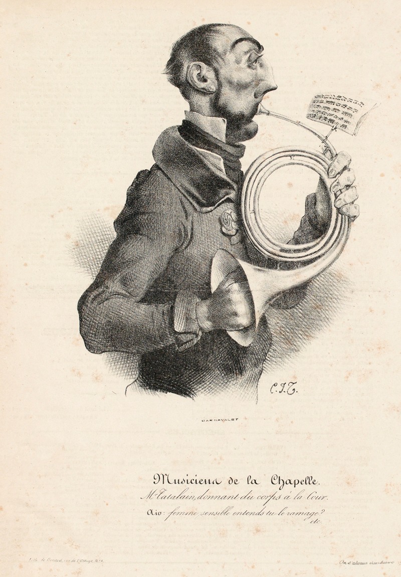 Charles-Joseph Traviès de Villers - Mr. Tatalain, donnant du corps à la Cour