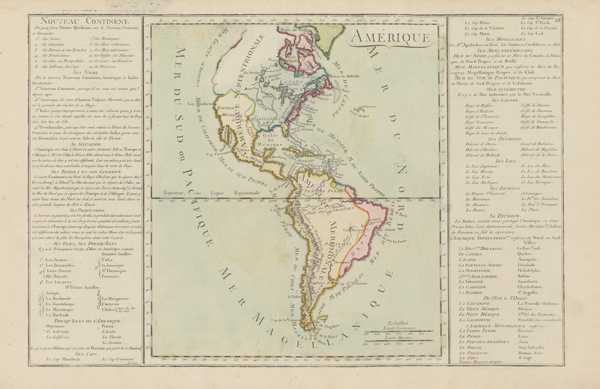 Claude Buy de Mornas - Nouveau Continent. Amérique