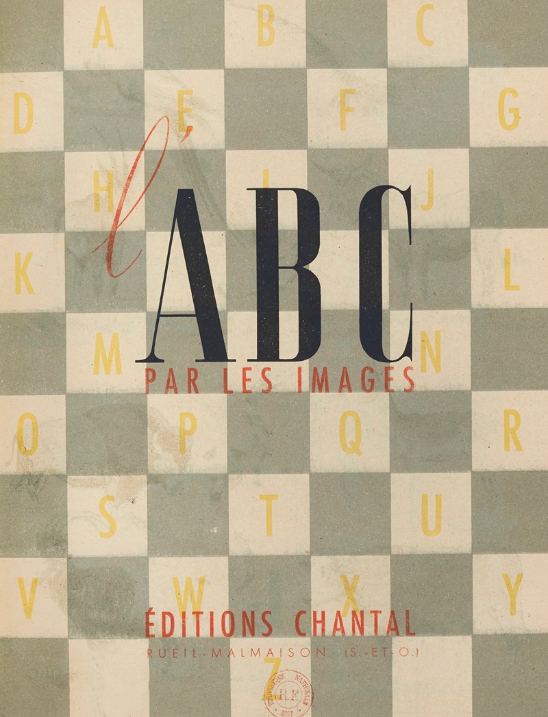Editions Chantal - L’A. B. C. par les images Pl.01