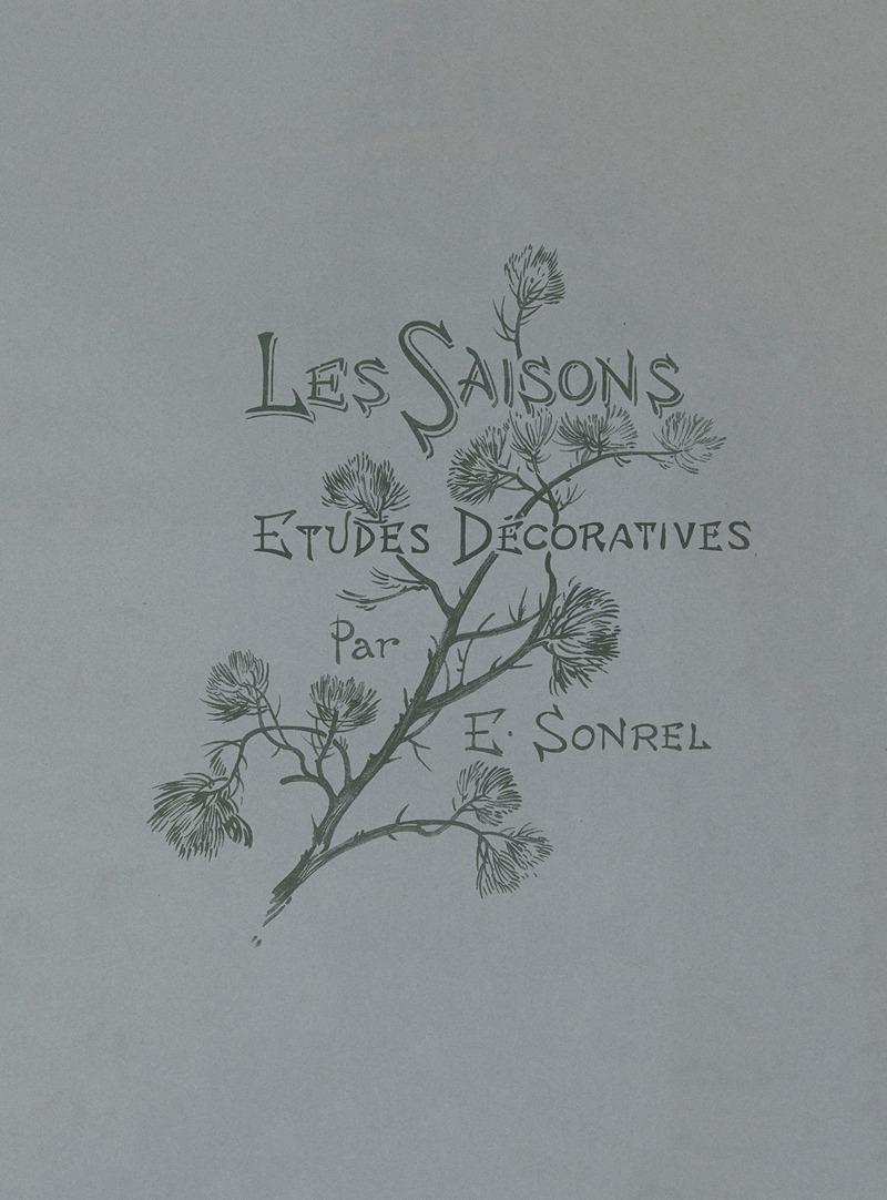Elisabeth Sonrel - Les Saisons- Cover