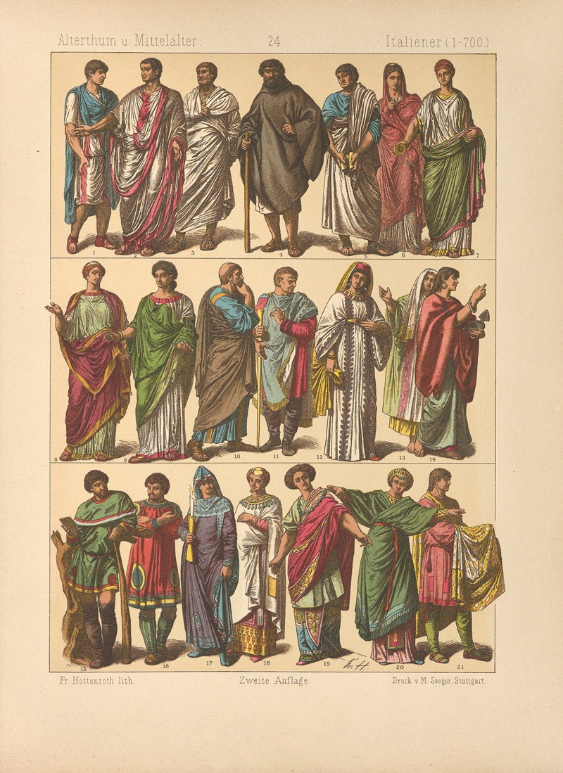 Friedrich Hottenroth - Italiener (1-700)